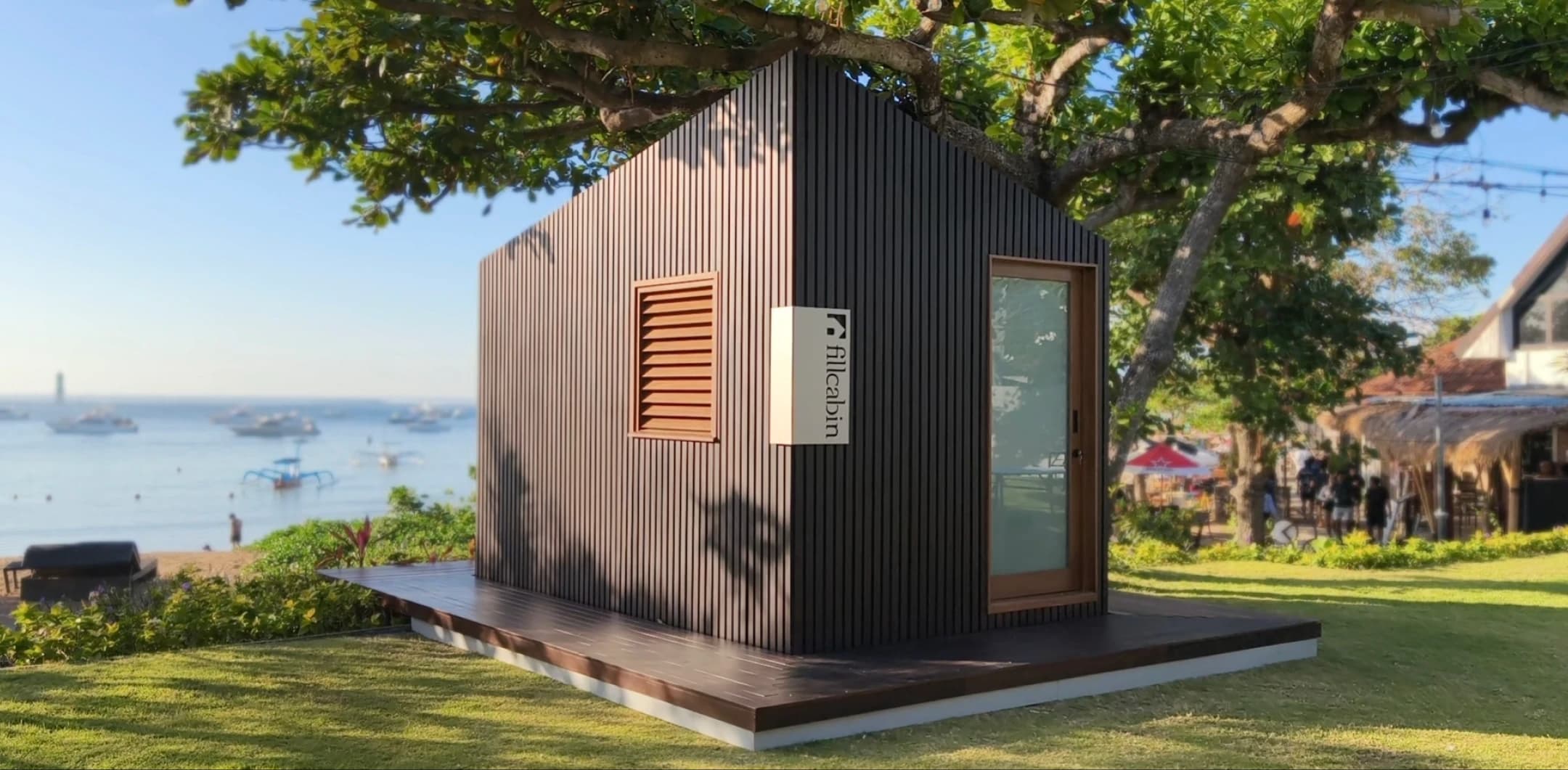 FILLCABIN Fillouvre Architectural Timber Louver System in Bali,