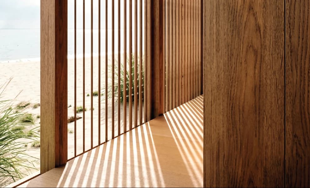 JIA Curated Architectural Timber Louver System in Bali, - slide 4