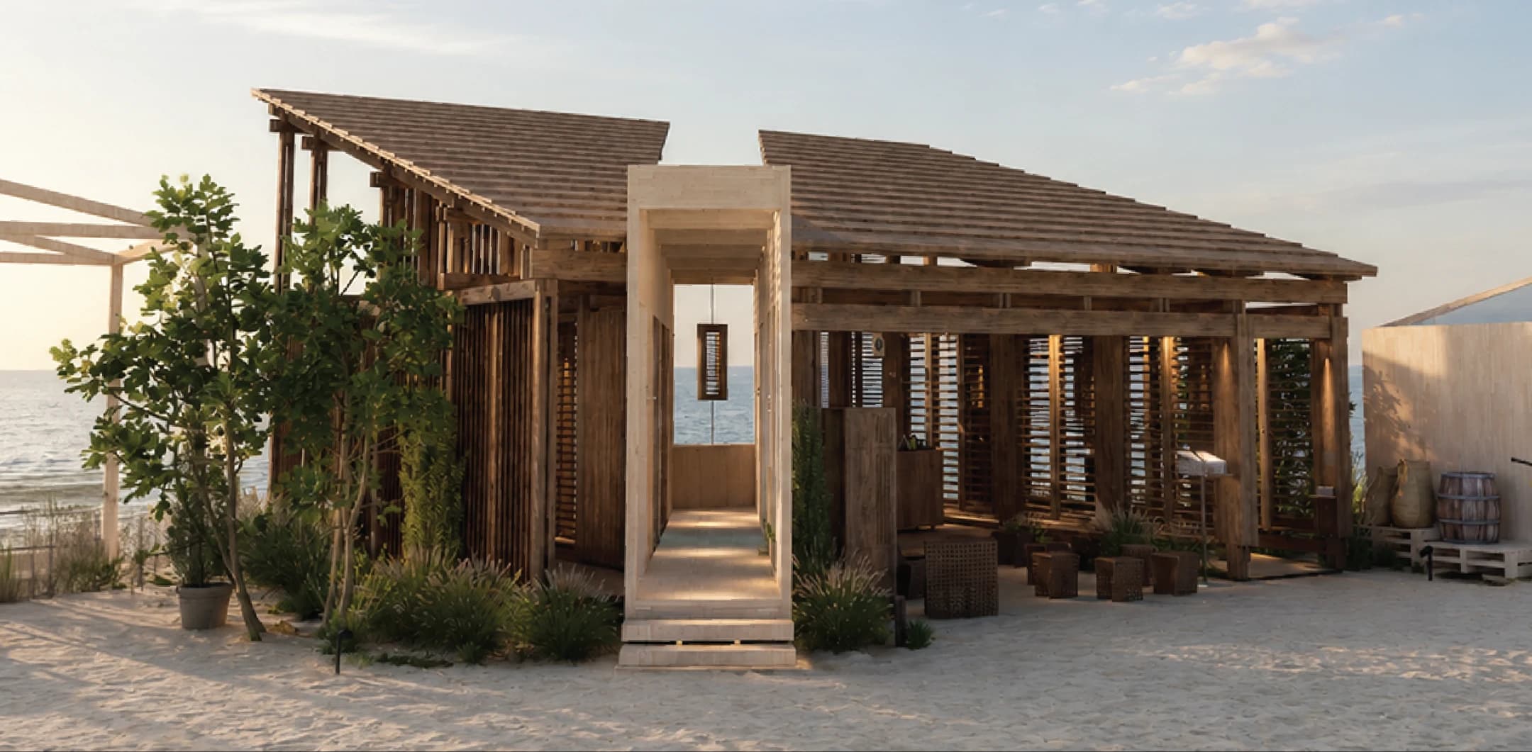 JIA Curated Fillouvre Architectural Timber Louver System in Bali,